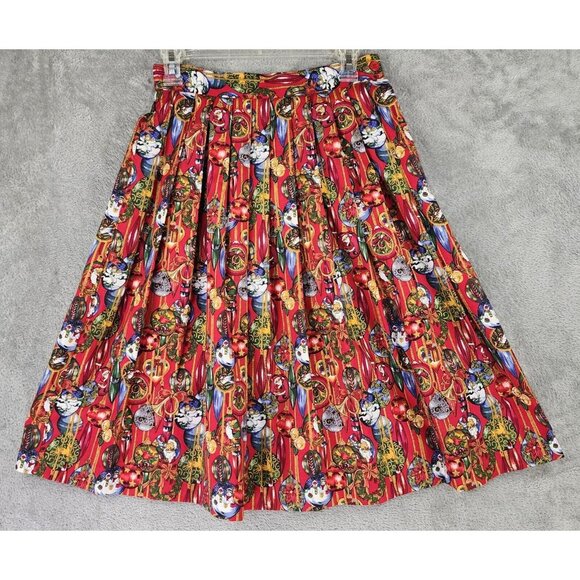 Charter Club Dresses & Skirts - Charter Club Petites Skirt Womens Size 6 Red Christmas Holiday Vintage Midi USA